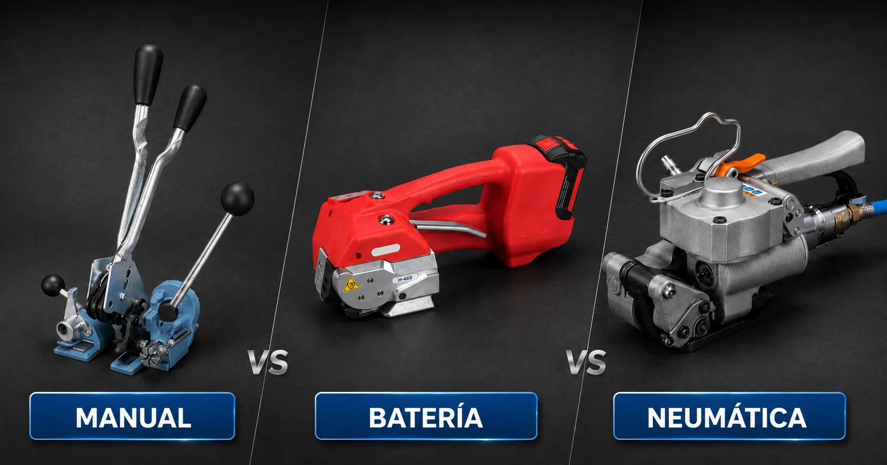 Flejadora manual vs neumática vs a batería: ¿cuál elegir?