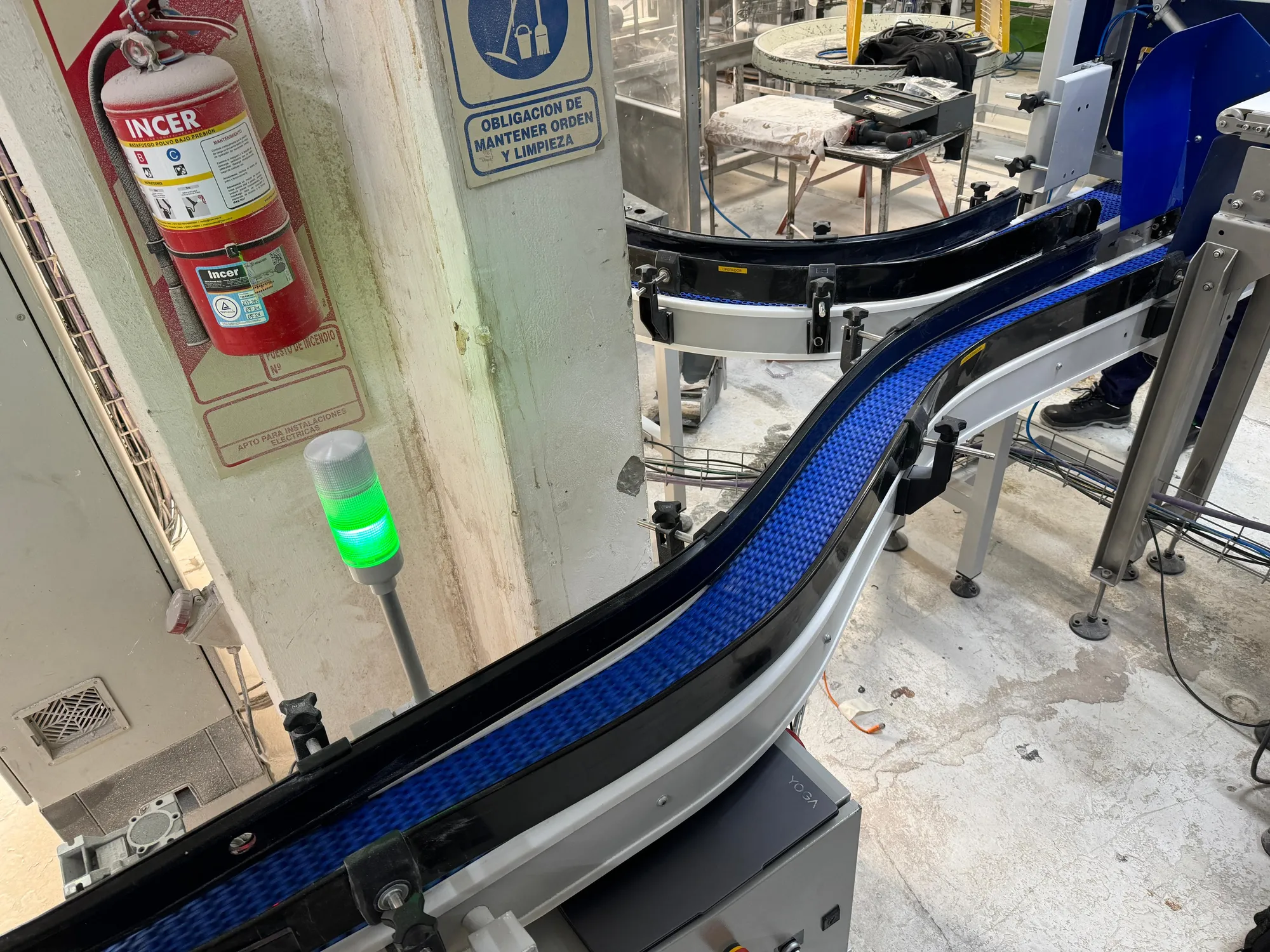 Cinta transportadora de bandas modulares